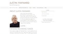 Desktop Screenshot of justinhaywardrecordings.com