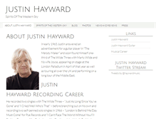 Tablet Screenshot of justinhaywardrecordings.com